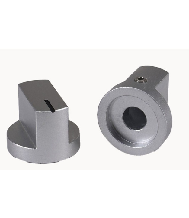 Aluminum Davies 1510 Silver Knob Shaft Hole 6.35mm