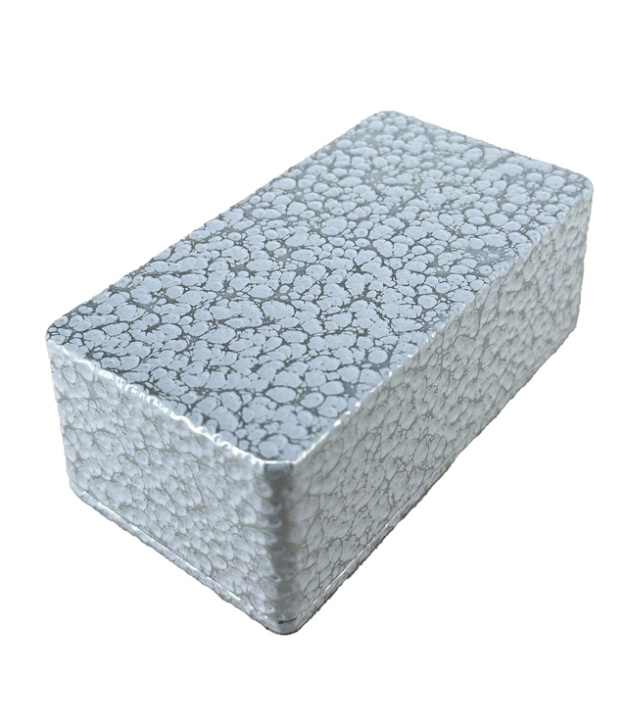 	1590BS Style Aluminum Diecast Enclosure Silver Gray Hammer