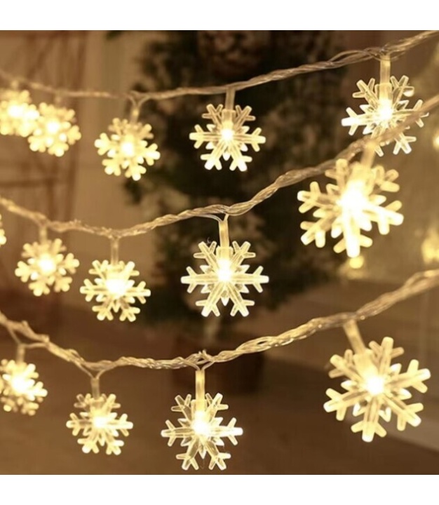 3M 20LED Snowflake Decoration Christmas Lights IP65