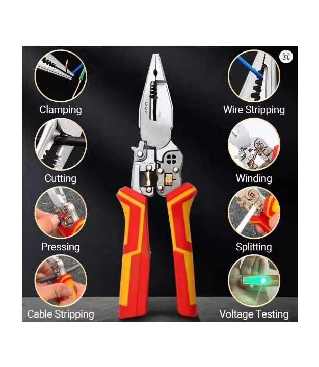 8 in 1 Multi-Function Wire Stripper crimping Pliers