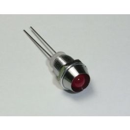 5mm Bezel LED Holder Chrome Metal