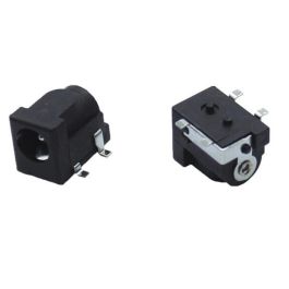 SMD DC Power Jack 2.1mm Black
