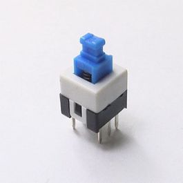 Mini Push Button Latching PCB Switch 6PDT 30V